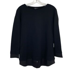 Lafayette 148 New York Women’s Black Tunic Sweater